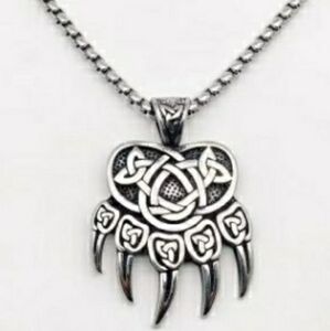 Bear paw Celtic necklace
